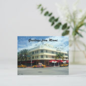 Carte Postale taxis miami deco (Debout devant)