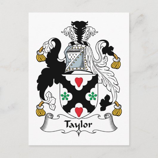 Carte Postale Taylor Family Crest (Devant)