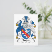 Carte Postale Taylor Family Crest (Debout devant)
