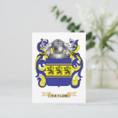 Carte Postale Taylor Family Crest (Armoiries) (Debout devant)