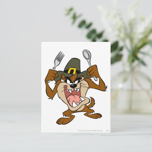 Carte Postale TAZ™ Affamé (Debout devant)