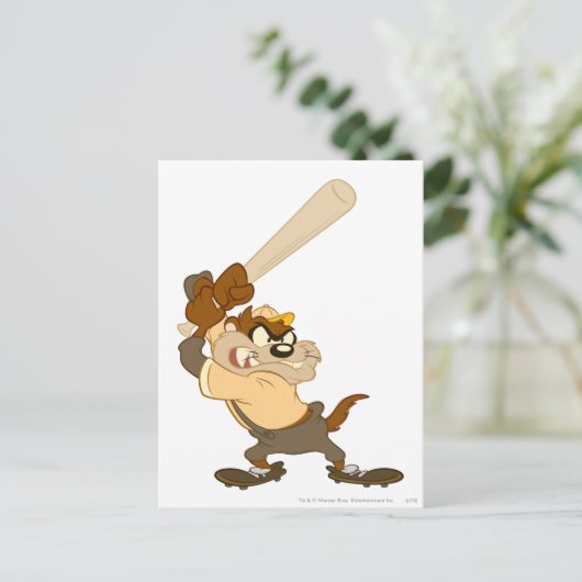 Carte Postale TAZ™ Le Slugger Home-Run (Debout devant)