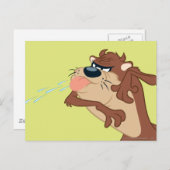 Carte Postale TAZ™ qui sort sa langue (Devant / Derrière)