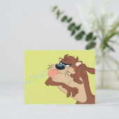 Carte Postale TAZ™ qui sort sa langue (Debout devant)