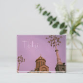 Carte Postale Tbilissi Georgia Cityscape Sameba Architecture (Debout devant)