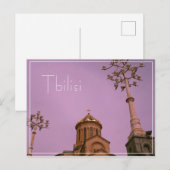 Carte Postale Tbilissi Georgia Cityscape Sameba Architecture (Devant / Derrière)