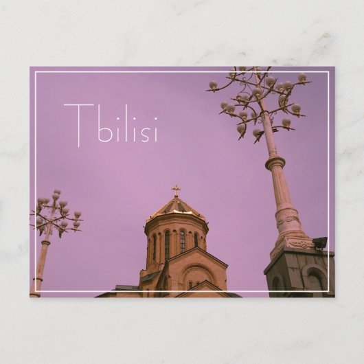 Carte Postale Tbilissi Georgia Cityscape Sameba Architecture (Devant)