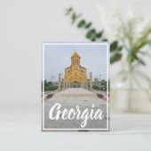 Carte Postale Tbilissi Géorgie Sameba La Cathédrale de la Sainte (Debout devant)