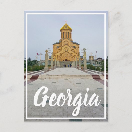 Carte Postale Tbilissi Géorgie Sameba La Cathédrale de la Sainte (Devant)