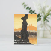 Carte Postale Tchécoslovaquie vintage de Prague (Debout devant)