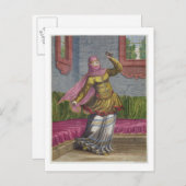 Carte Postale Tchinguis, ou Turkish dancer, 18e century (engrav (Devant / Derrière)