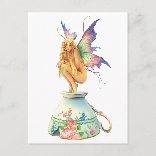 Carte Postale "Tea Cup Fairy" De Scot Howden (Devant)