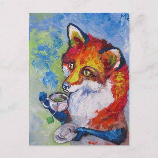 Carte Postale Tea Fox (Devant)