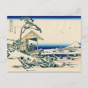 Carte Postale Tea house à Koishikawa (par Hokusai)