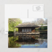 Carte Postale Tea House - Jardins d'eau japonais (Devant / Derrière)