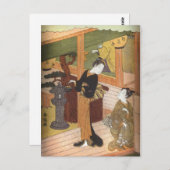 Carte Postale Tea House par Harunobu (Devant / Derrière)
