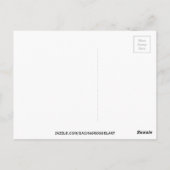 Carte Postale Tea hybride Rose aquarelle moderne fleurie art (Dos)