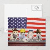 Carte Postale Tea Party (Devant / Derrière)