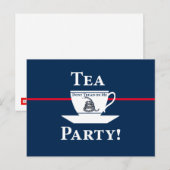 Carte Postale Tea Party ! (Devant / Derrière)