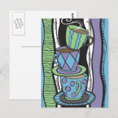 Carte postale Tea Party (Devant / Derrière)