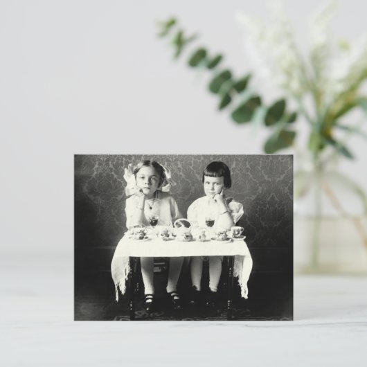 Carte Postale Tea Party 1900 (Debout devant)