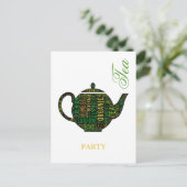 Carte Postale Tea Party - Black Teapot (Debout devant)