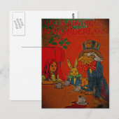 Carte Postale Tea Party de Mad Hatter (Devant / Derrière)