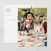 Carte Postale Tea Party de Mad Hatter (Devant / Derrière)