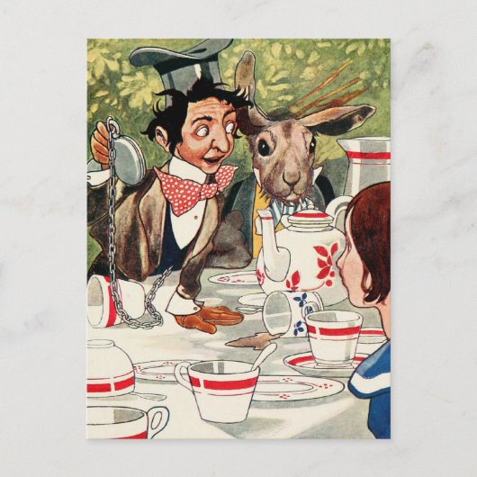 Carte Postale Tea Party de Mad Hatter (Devant)