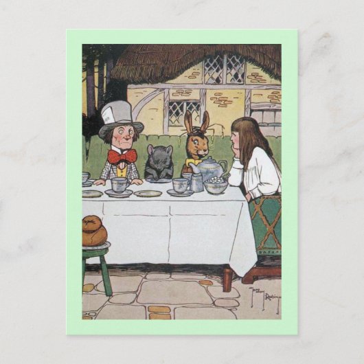 Carte Postale Tea Party de Mad Hatter (Devant)