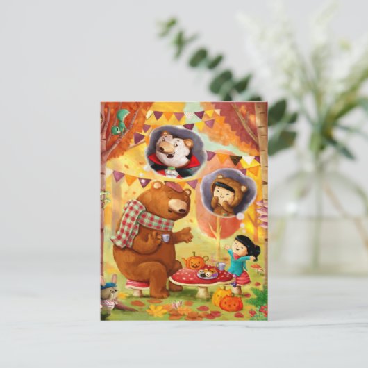 Carte Postale Tea Party d'Halloween (Debout devant)