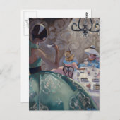 Carte Postale Tea Party par Trish Biddle (Devant / Derrière)