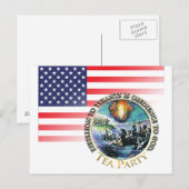 Carte postale Tea Party Rebellion (Devant / Derrière)