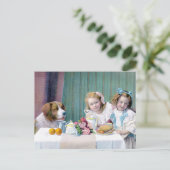 Carte Postale Tea Party vintage (Debout devant)