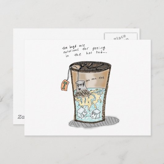 Carte Postale Tea Pee (Devant / Derrière)