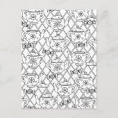 Carte Postale Tea Pot Doodle (Devant)