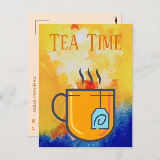 Carte postale Tea Time (Devant / Derrière)