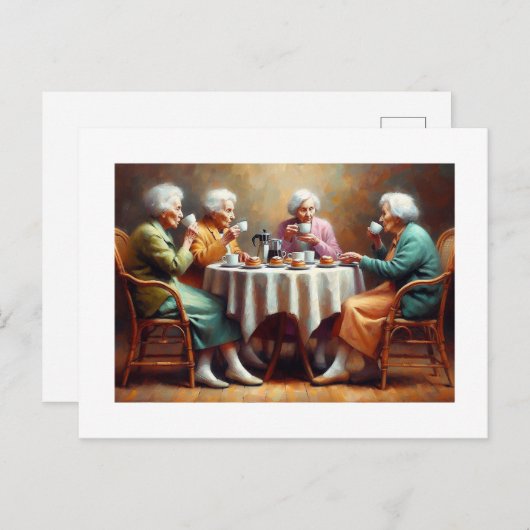 Carte Postale Tea Time, (Devant / Derrière)