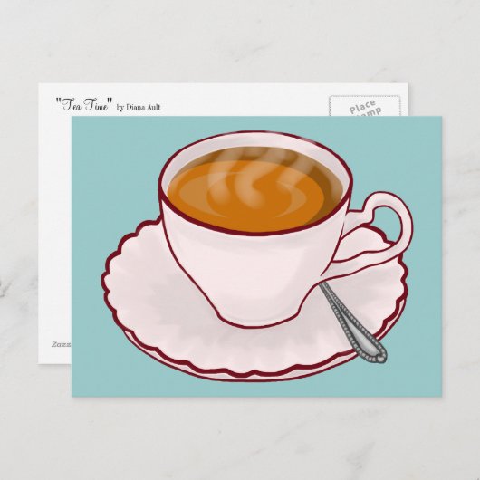 Carte postale Tea Time (Devant / Derrière)