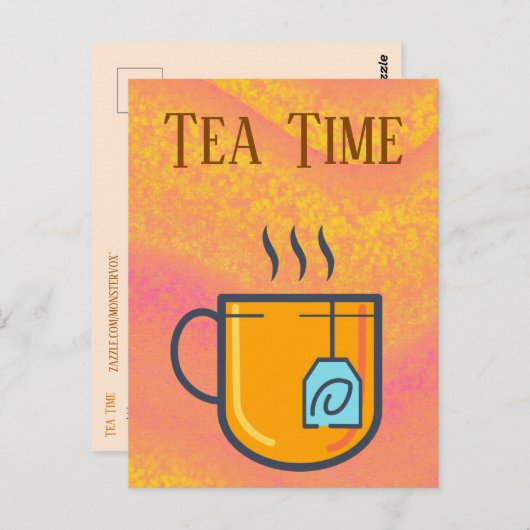 Carte postale Tea Time (Devant / Derrière)