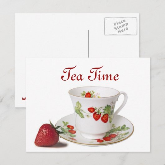 Carte postale Tea Time (Devant / Derrière)