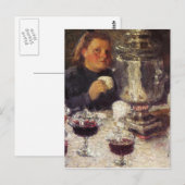 Carte Postale Tea Time : A Samovar par Igor Grabar (Devant / Derrière)
