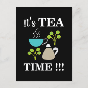 Carte Postale Tea Time Tea Lover Tea Cup