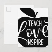 Carte Postale Teach Love Inspire (Devant / Derrière)