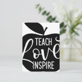 Carte Postale Teach Love Inspire (Debout devant)