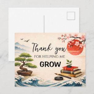 Carte Postale Teacher Thank You Gift End of School Year