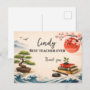 Carte Postale Teacher Thank You Gift   End of School Year