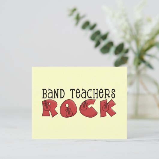 Carte Postale Teachers de bande T-shirts et cadeaux Rock (Debout devant)