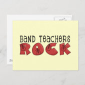 Carte Postale Teachers de bande T-shirts et cadeaux Rock (Devant / Derrière)
