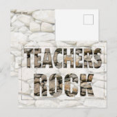 Carte Postale Teachers Rock (Devant / Derrière)